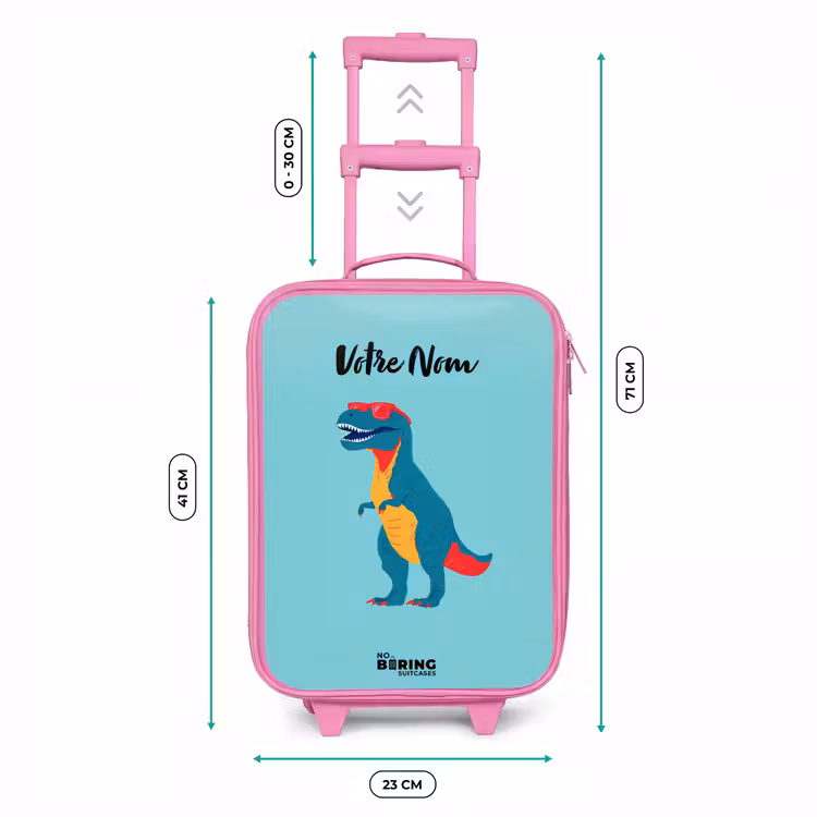 Valise enfant - Rose - Dino - Animal - Lunettes de soleil — 6