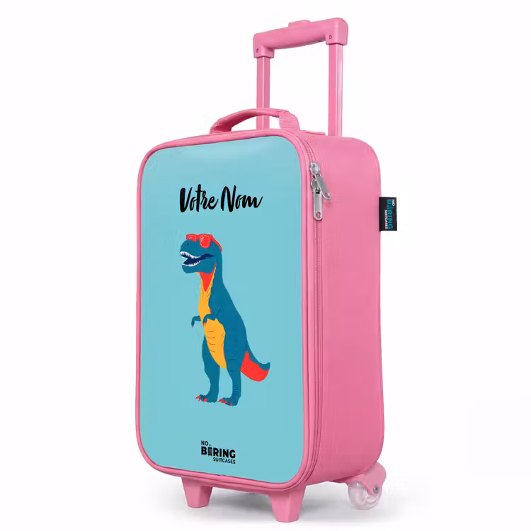 Valise enfant - Rose - Dino - Animal - Lunettes de soleil — 8