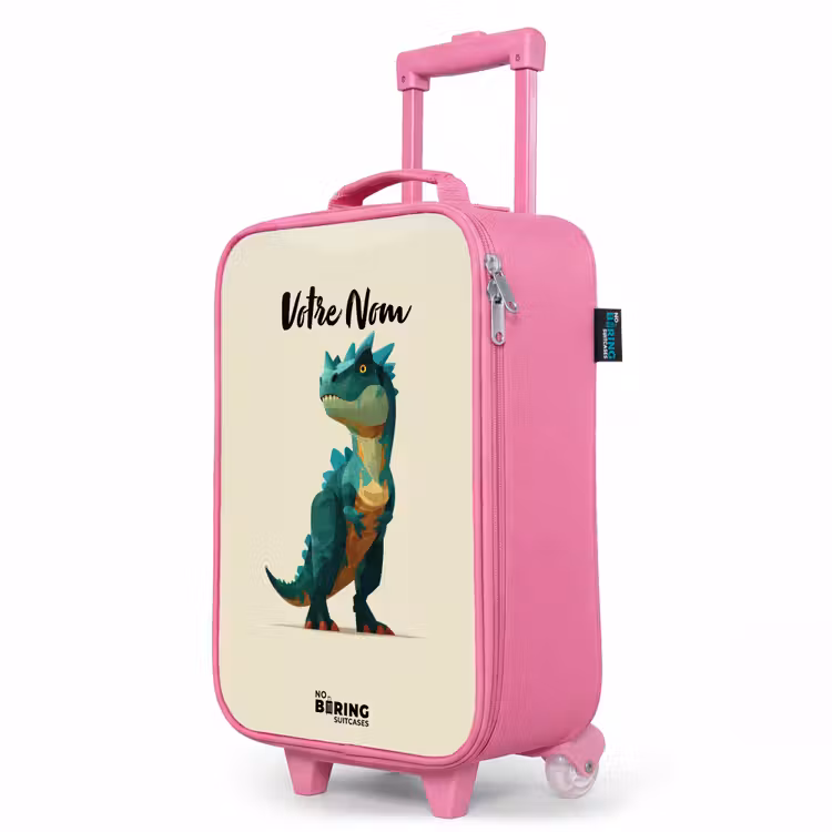 Valise enfant - Rose - Dino - Animal - Vert — 8