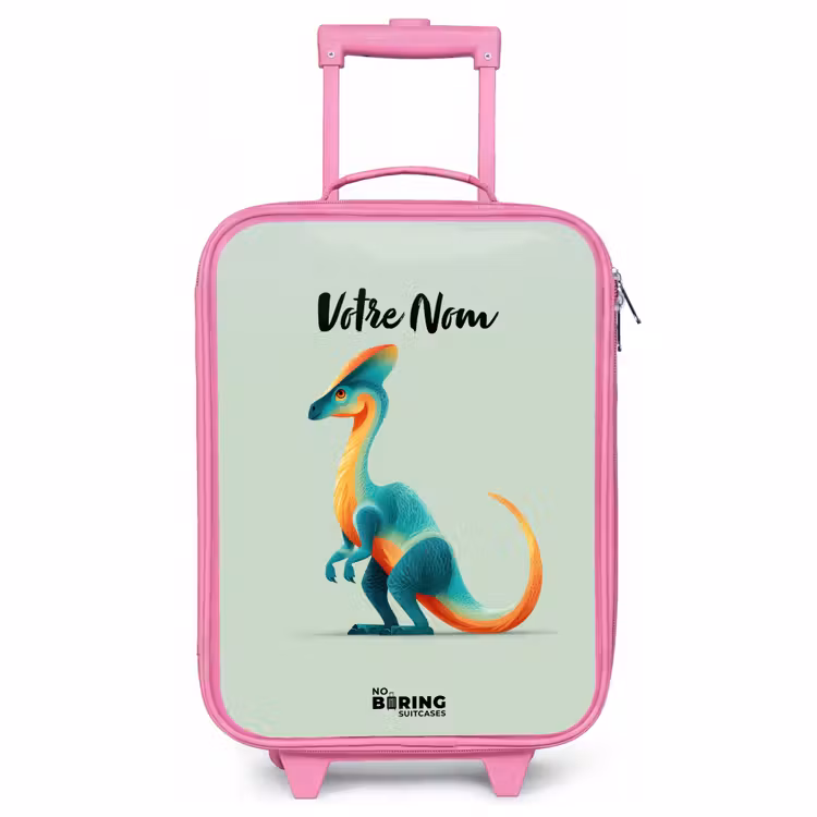 Valise enfant - Rose - Dino - Bleu - Animal — 1