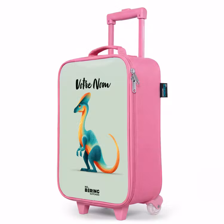 Valise enfant - Rose - Dino - Bleu - Animal — 8
