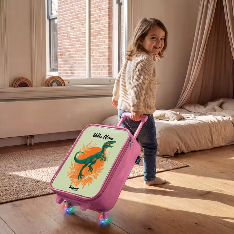 Valise enfant - Rose - Dino - Nature - Vert — 2