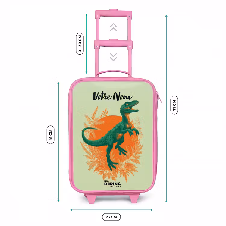 Valise enfant - Rose - Dino - Nature - Vert — 6