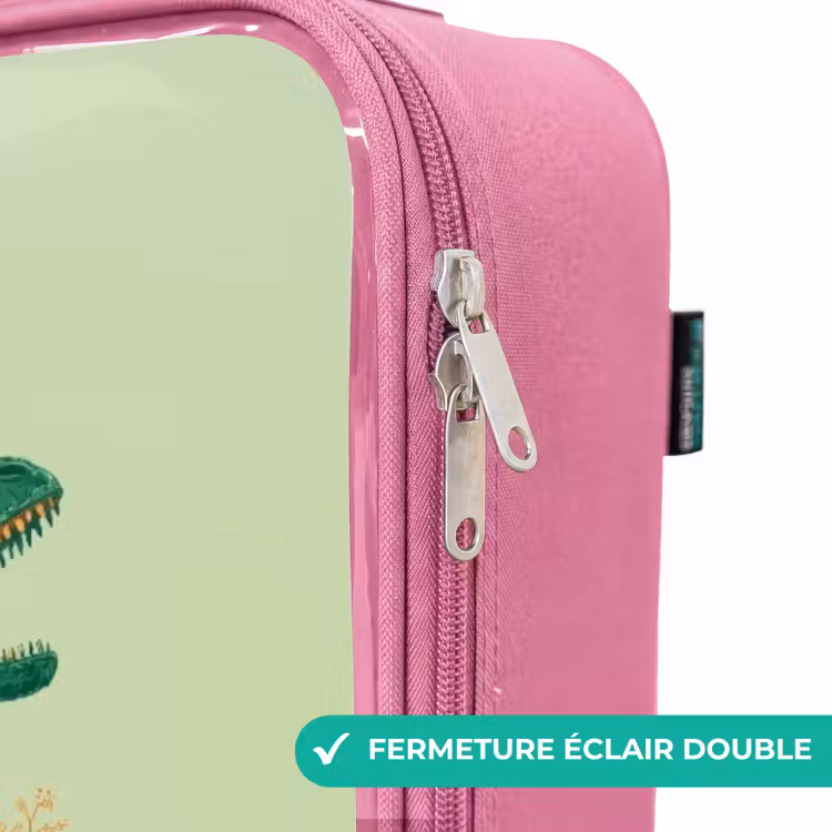 Valise enfant - Rose - Dino - Nature - Vert — 7