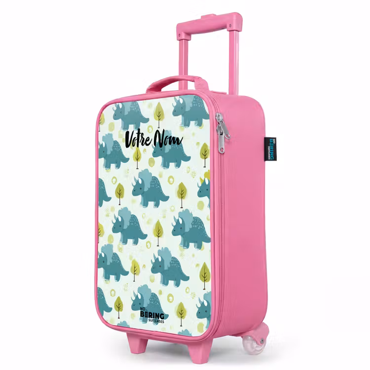 Valise enfant - Rose - Dinos - Motif - Nature — 8