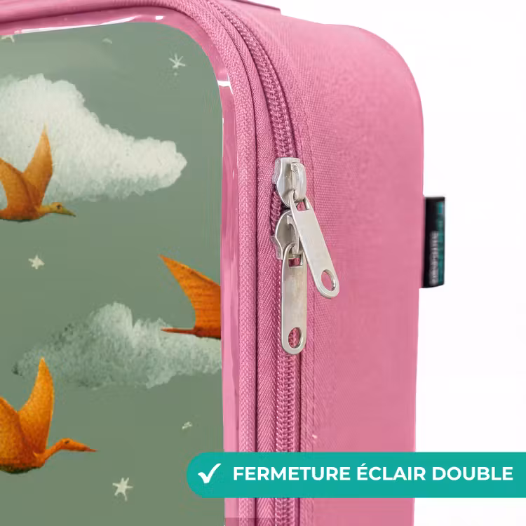 Valise enfant - Rose - Motif - Dino - Ptérosaures — 7