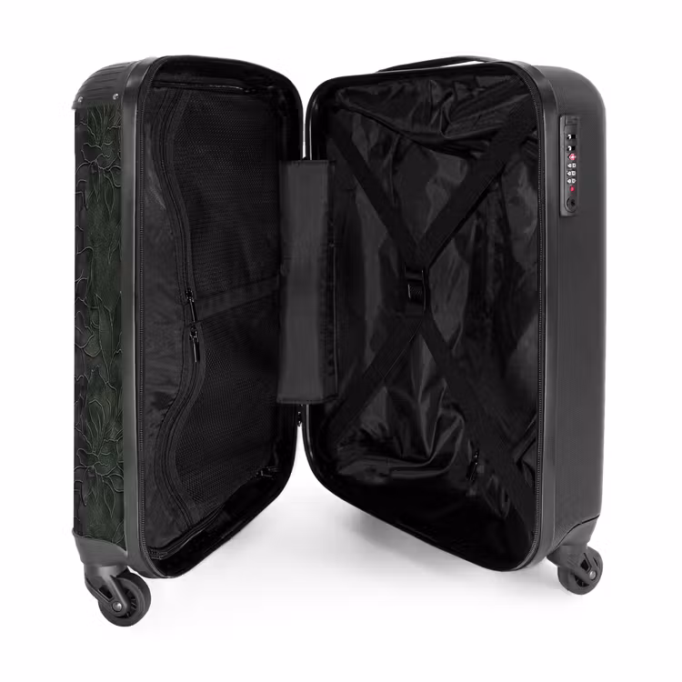 Valise - Fleurs - Lignes - Vert — 5