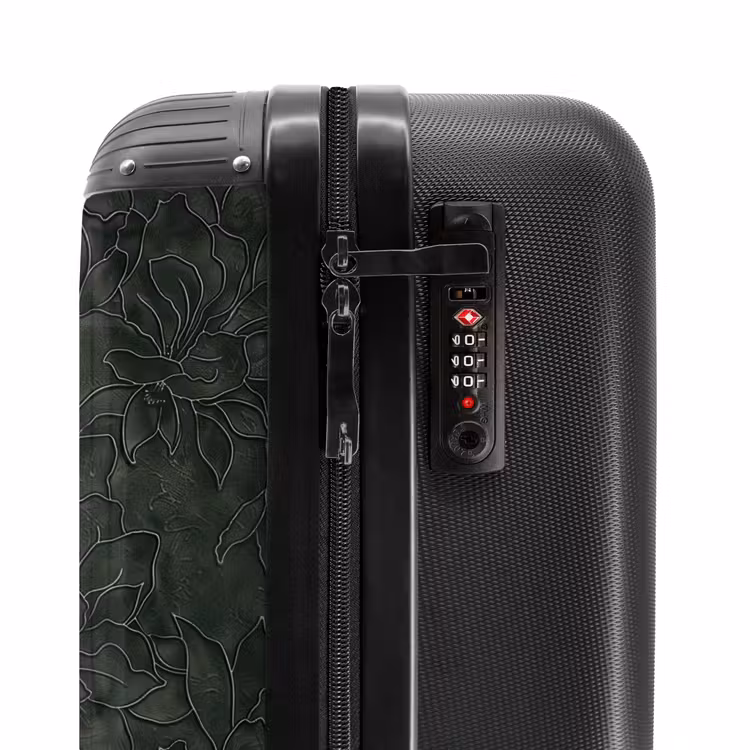 Valise - Fleurs - Lignes - Vert — 6