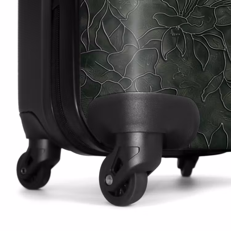 Valise - Fleurs - Lignes - Vert — 7
