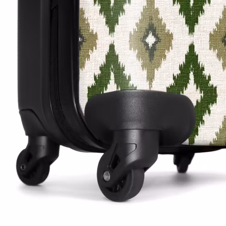 Valise - Géographique - Motif à carreaux - Vert — 7