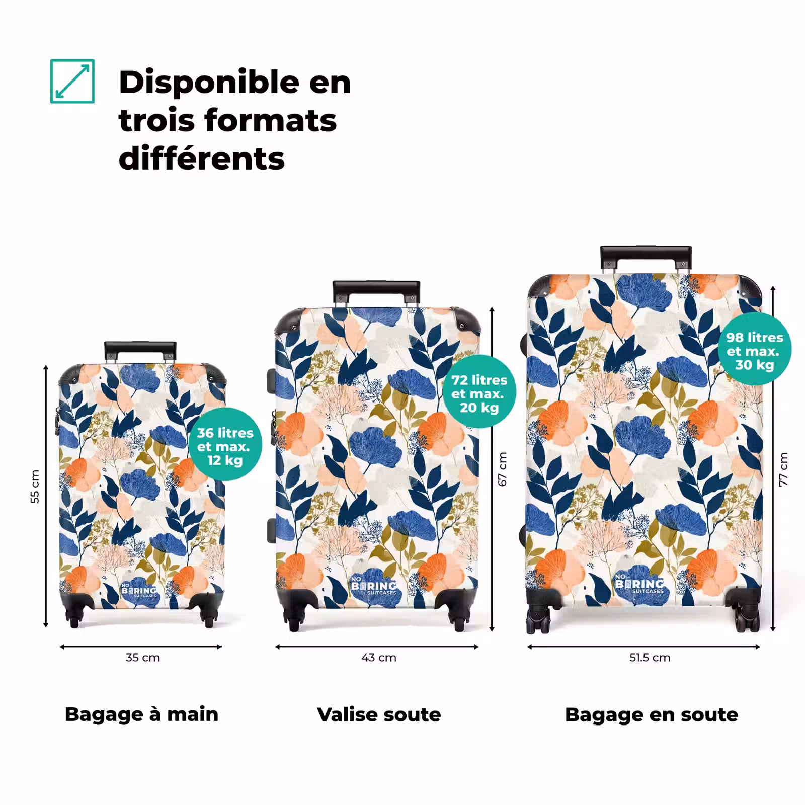 Valise - Fleurs - Botanique - Coloré — 1