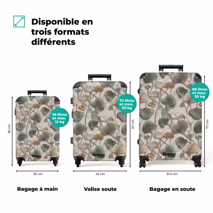 Valise - Elégant - Feuillu - Vert — 1