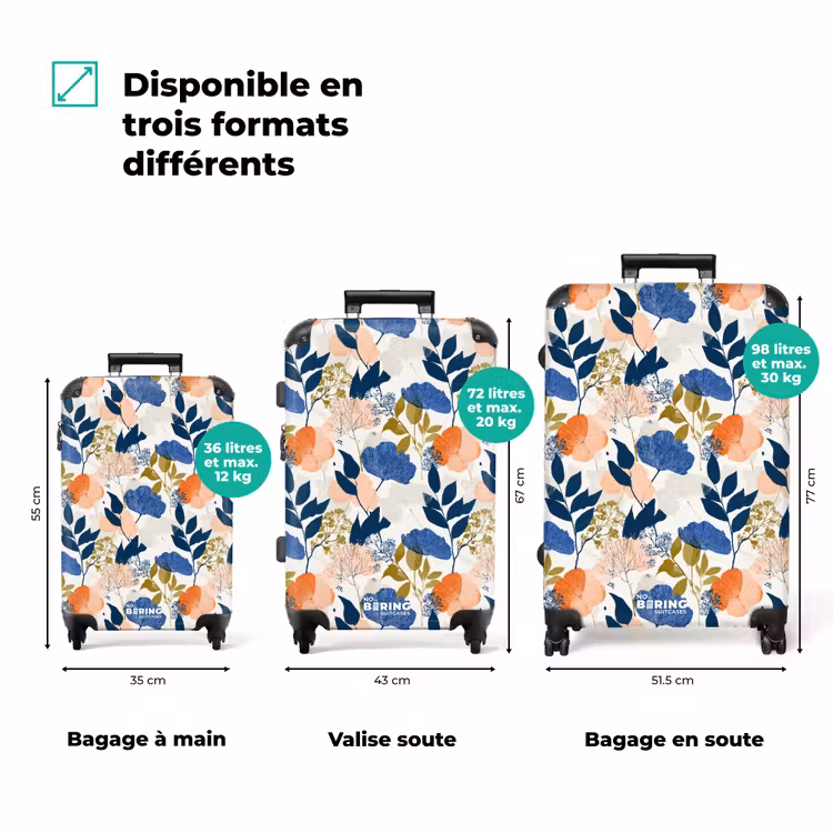 Valise - Fleurs - Botanique - Coloré — 1