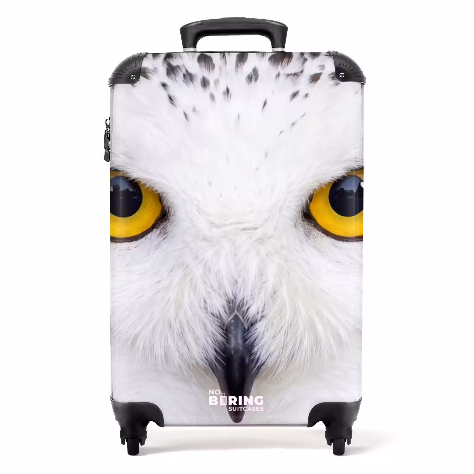 Valise - Chouette des neiges - Portrait - Jaune — 1