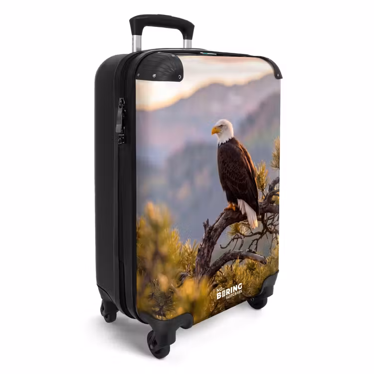Valise - Aigle de mer - Arbre - Montagnes - Vert — 2