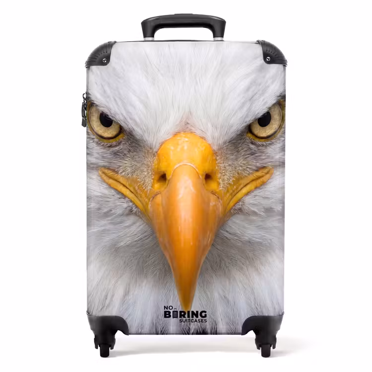 Valise - Américain - Aigle de mer - Portrait - Jaune — 1