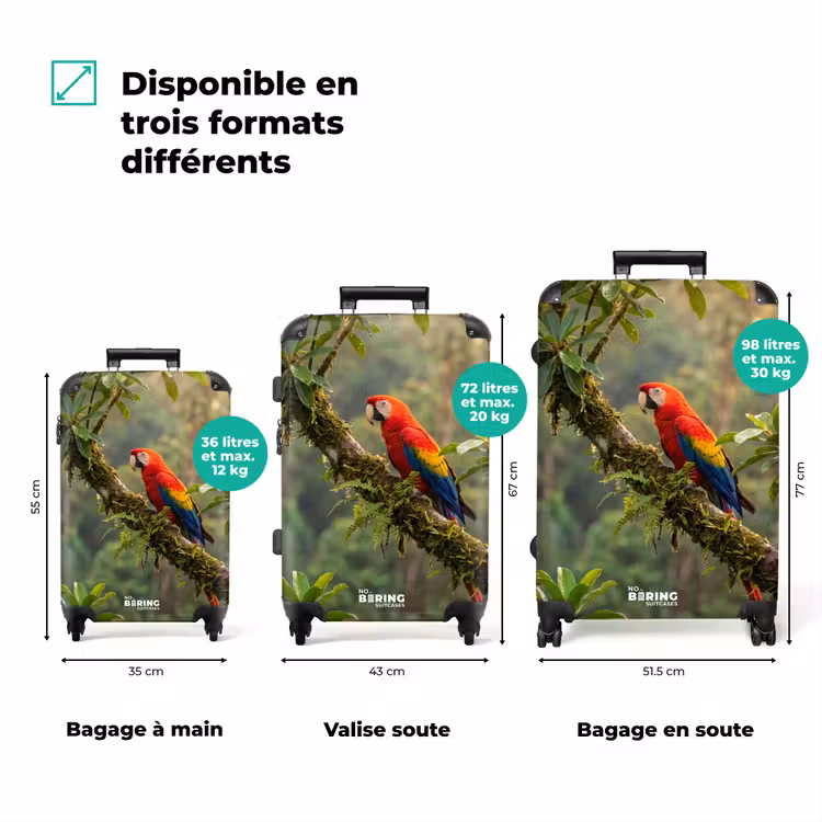 Valise - Ara - Jungle - Rouge — 3
