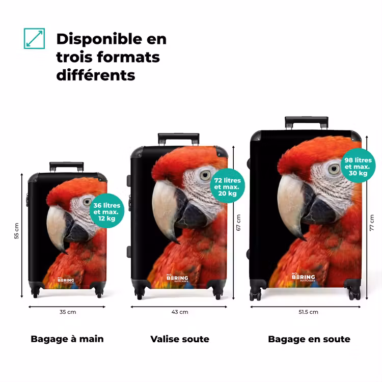 Valise - Ara - Portrait - Rouge — 3
