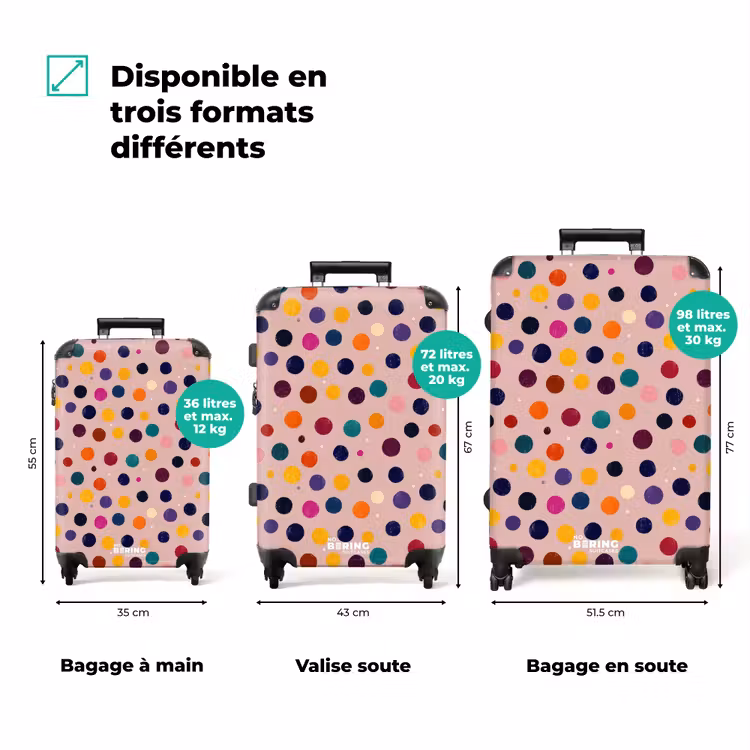 Valise - Cercles - Motif - Coloré — 1