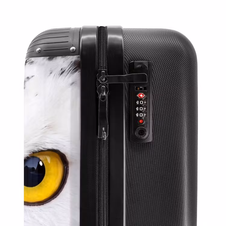 Valise - Chouette des neiges - Portrait - Jaune — 6