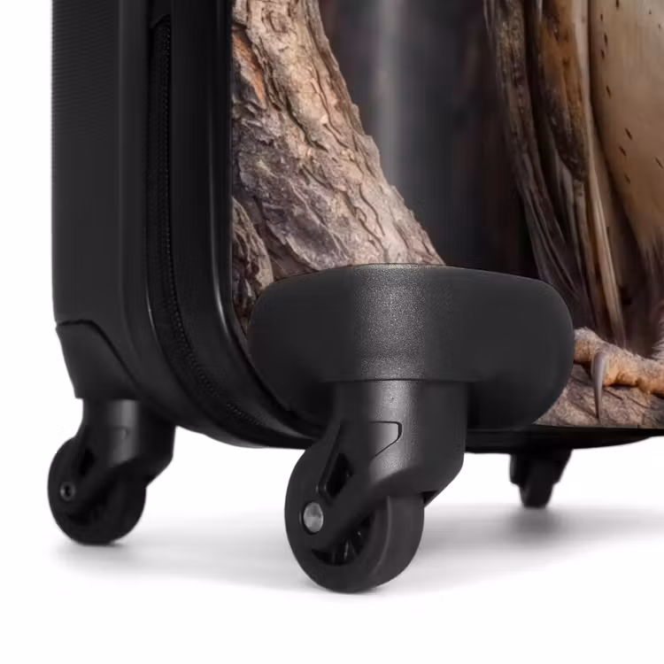Valise - Chouette effraie - Arbre - Nature - Marron — 7