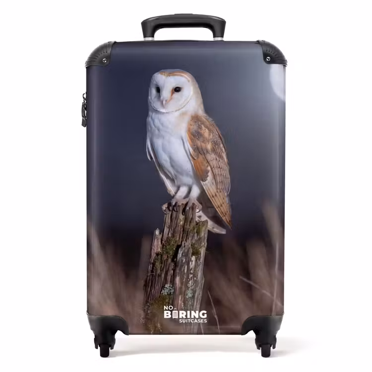 Valise - Chouette effraie - Lune - Nuit — 1