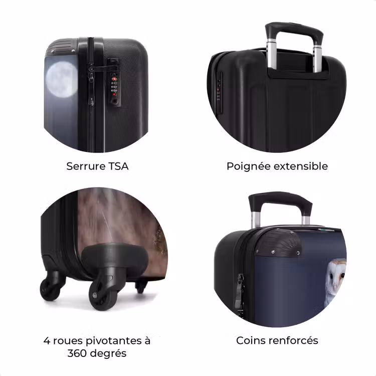 Valise - Chouette effraie - Lune - Nuit — 8