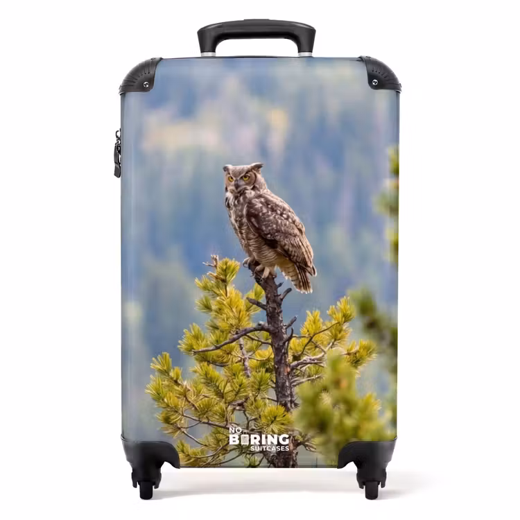 Valise - Chouette - Grand-duc - Arbres - Nature — 1