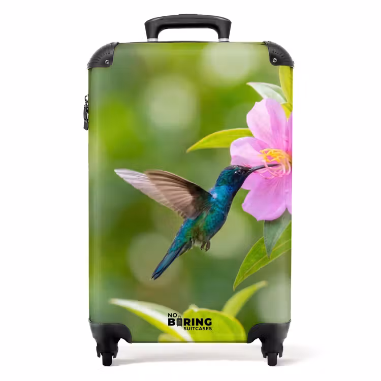 Valise - Colibri - Fleur - Nature - Vert — 1