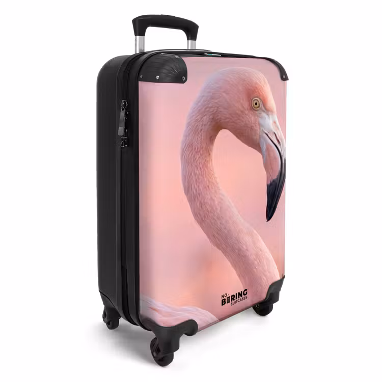 Valise - Flamant rose - Portrait - Rose — 2