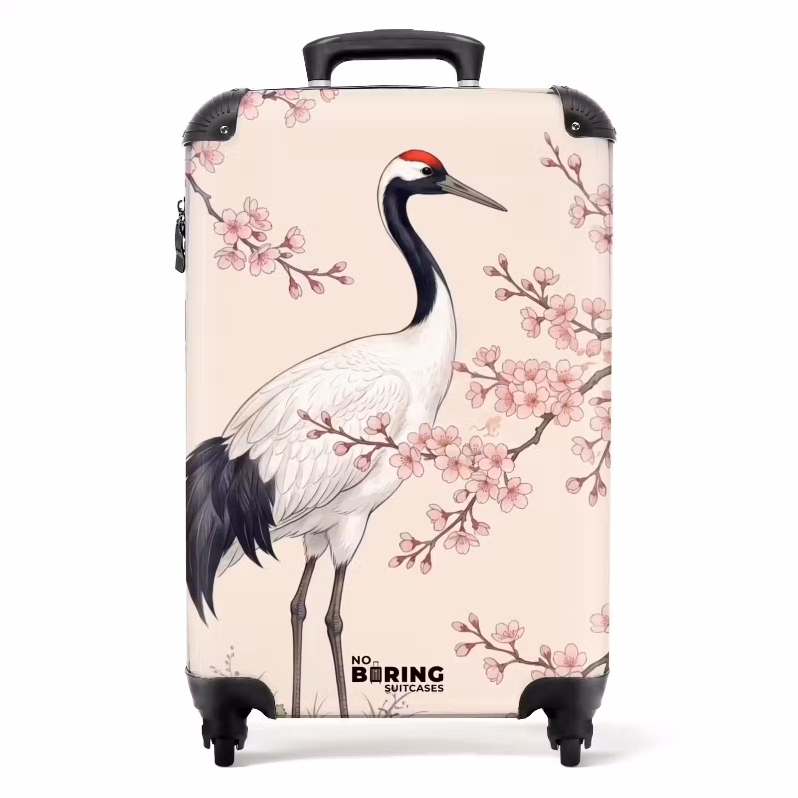 Valise - Asiatique - Grue - Beige — 1