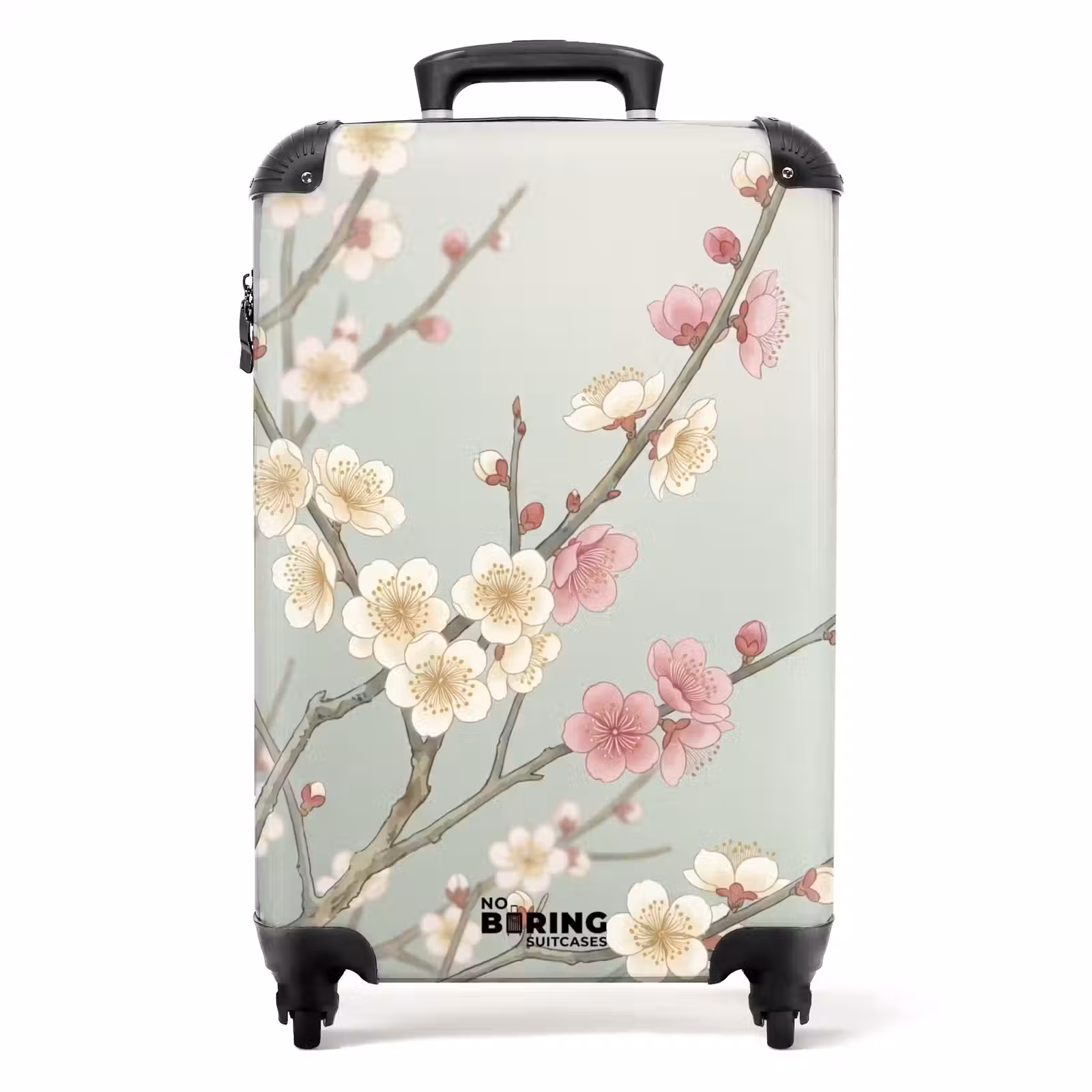 Valise - Cerises - Fleurs - Vert — 1