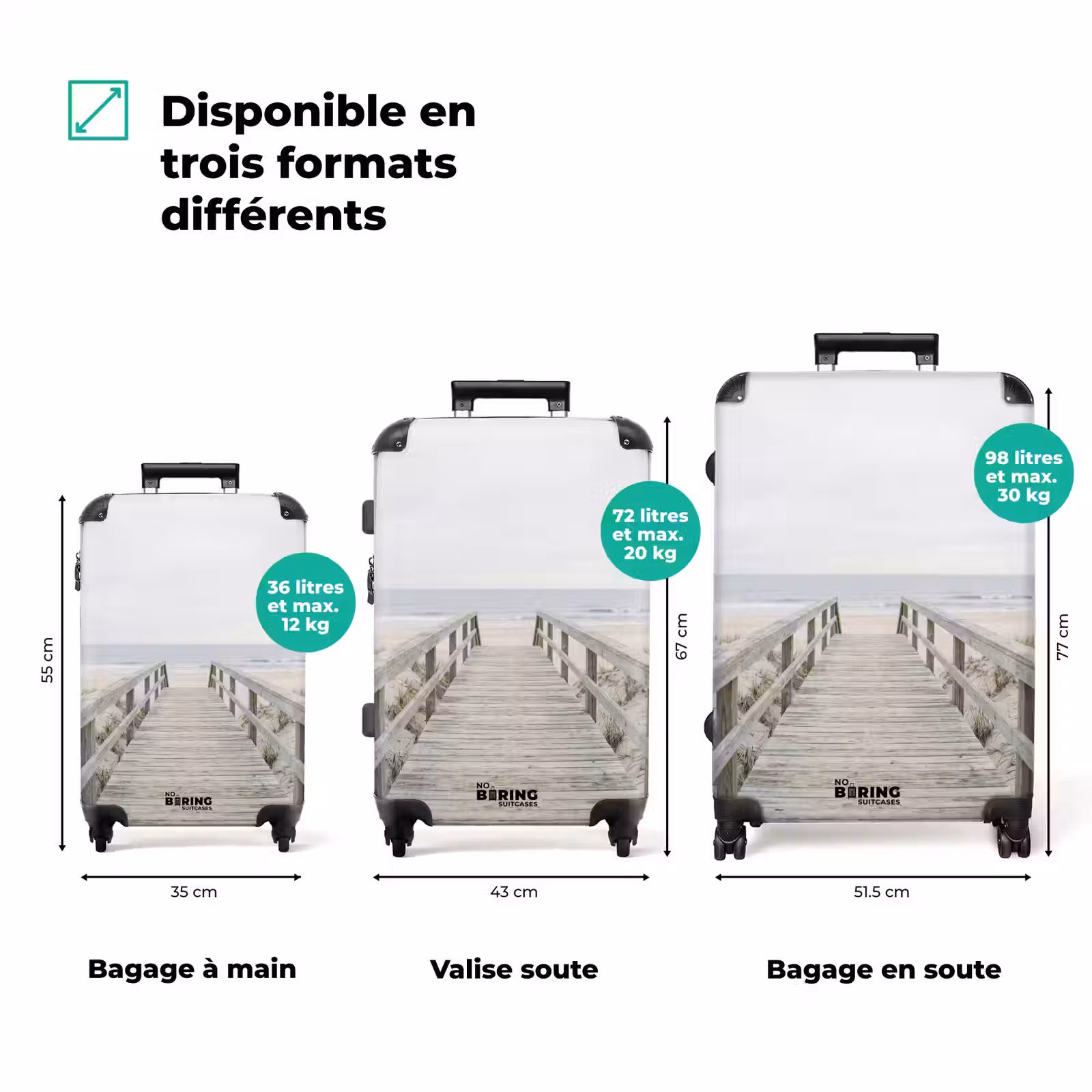 Valise - Dunes - Terrasse en bois - Océan — 1