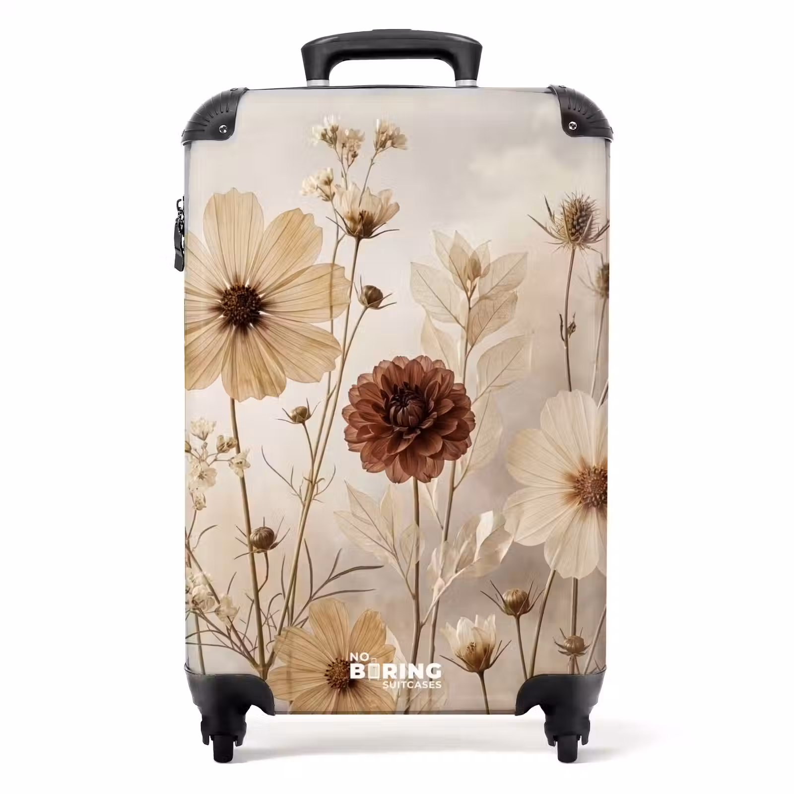 Valise - Fleurs sauvages - Botanique - Vintage - Nature - Rustique — 1