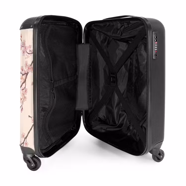 Valise - Asiatique - Grue - Beige — 5