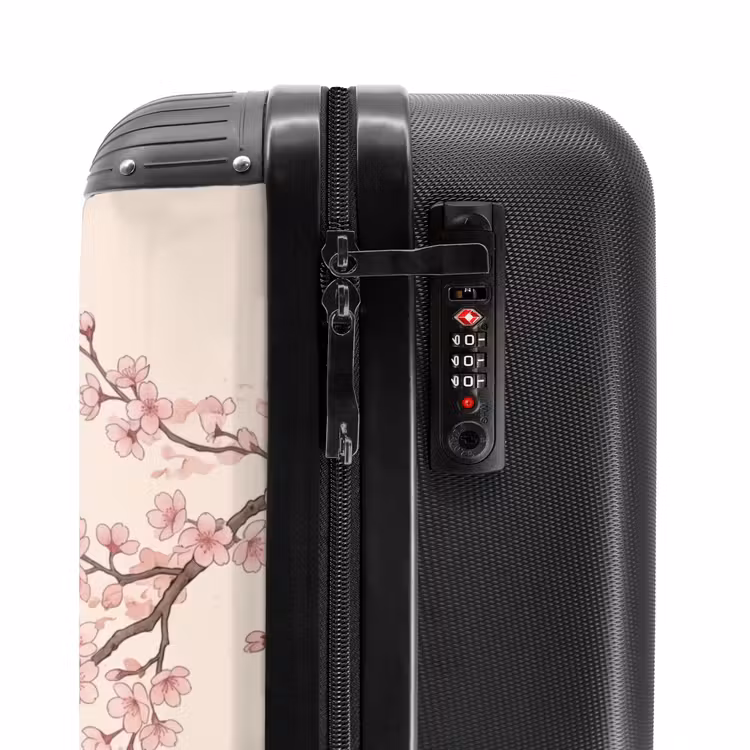 Valise - Asiatique - Grue - Beige — 6