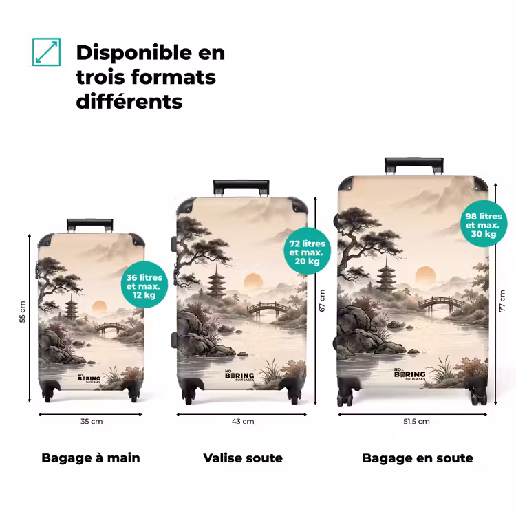 Valise - Asie - Paysage - Coloré — 3