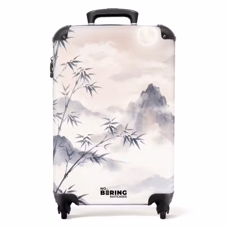 Valise - Bambou - Asie - Gris — 1