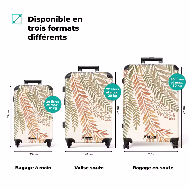 Valise - Botanique - Aquarelle - Coloré — 1