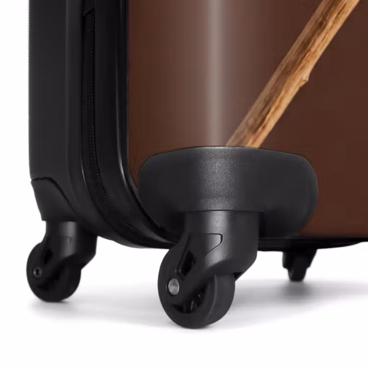 Valise - Boule de pavot - Fleur séchée - Marron - Minimaliste — 7