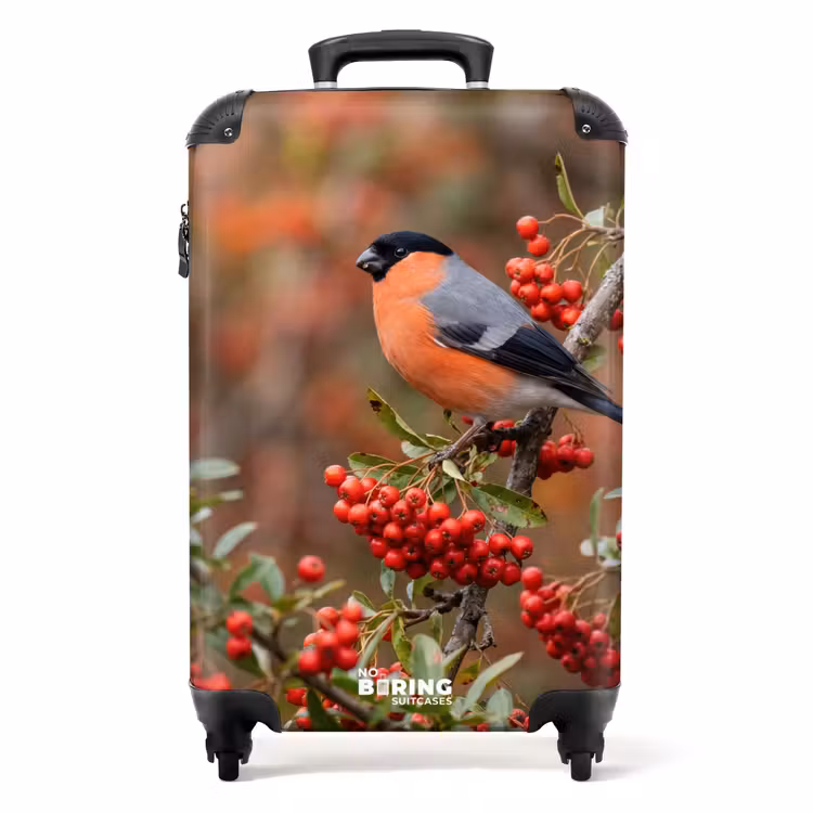 Valise - Bouvreuil - Baies - Automne - Nature - Coloré — 1