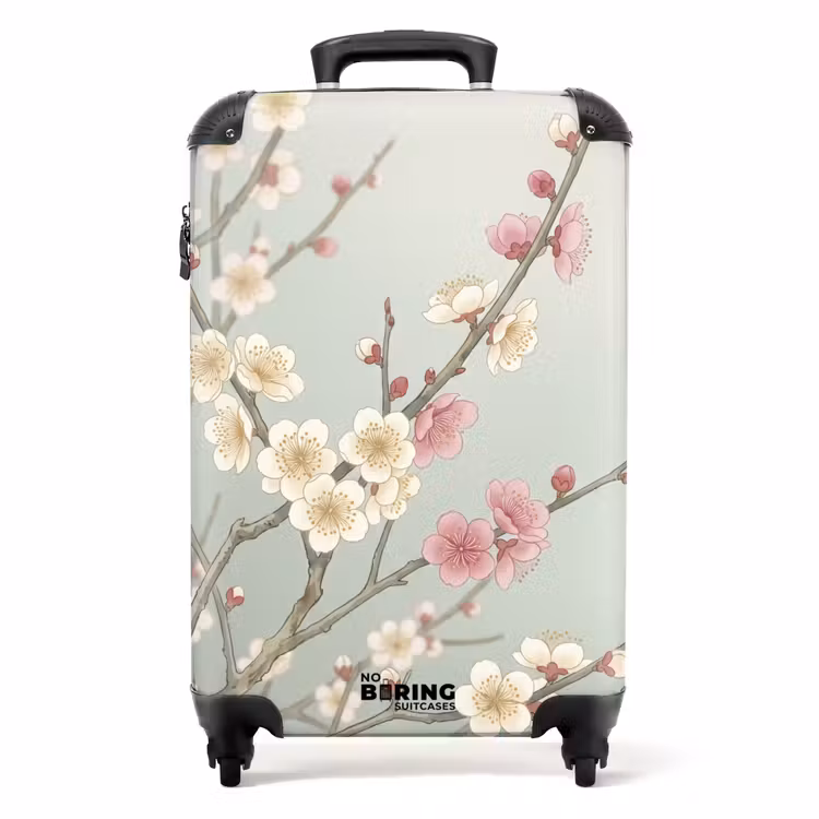 Valise - Cerises - Fleurs - Vert — 1