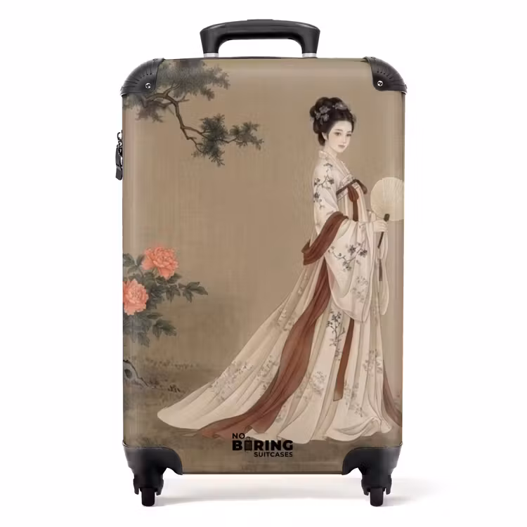 Valise - Femme - Asie - Art - Beige — 1