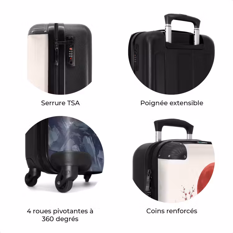 Valise - Fleur de cerisier - Oriental - Rouge — 8