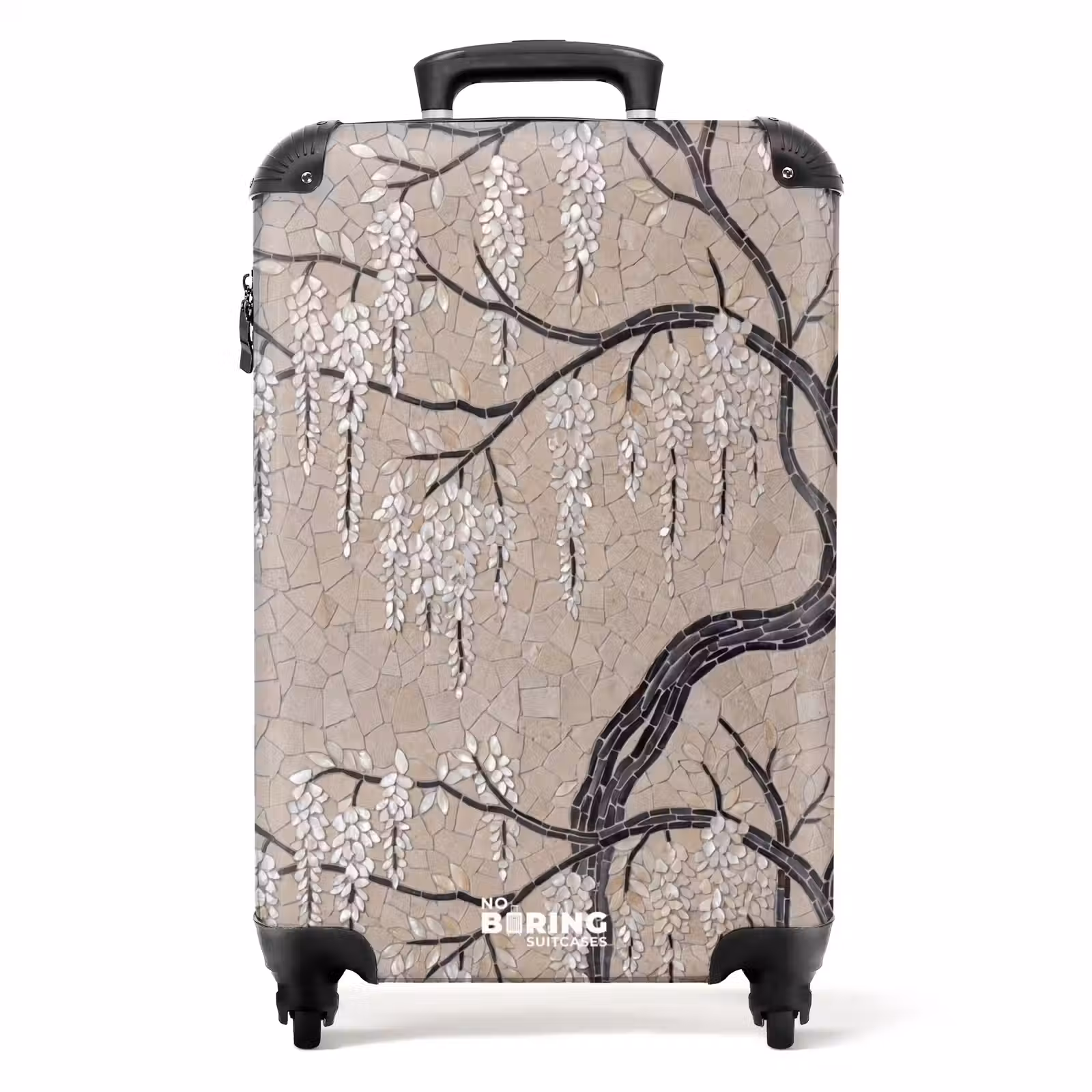 Valise - Arbre - Fleurs - Mosaïque - Art - Blanc — 1