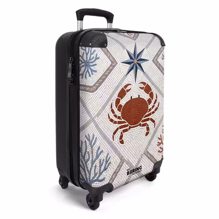 Valise - Animal - Mosaïque - Mer - Classique - Marron — 2