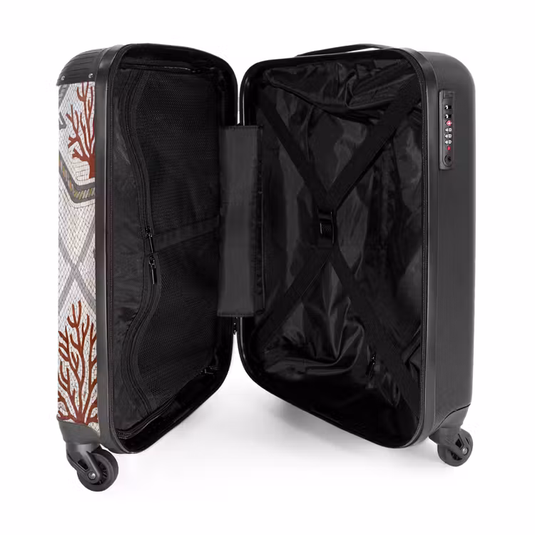Valise - Animal - Mosaïque - Mer - Classique - Marron — 5