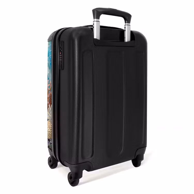 Valise - Animaux - Mosaïque - Océan - Corail - Bleu — 4