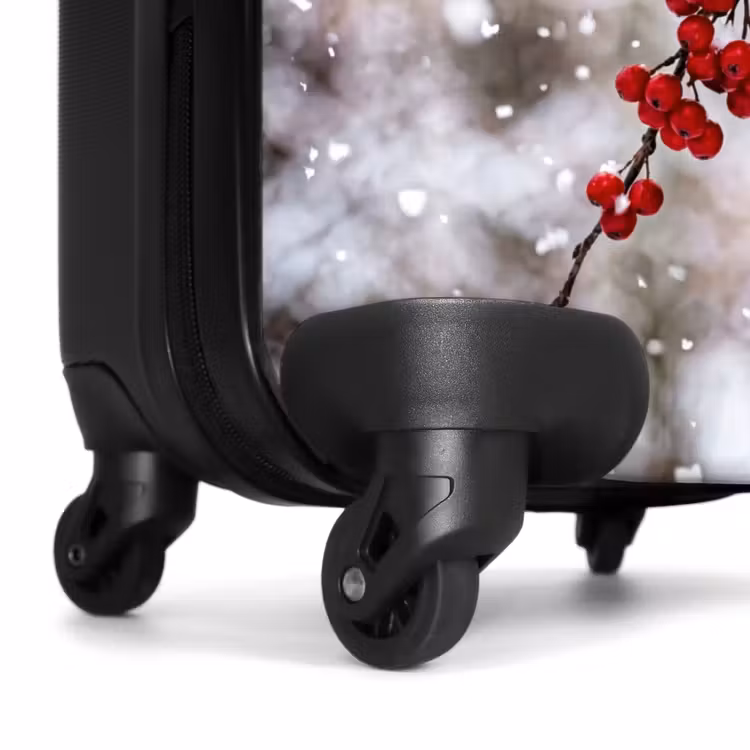 Valise - Baies - Branches - Neige - Hiver - Coloré — 7