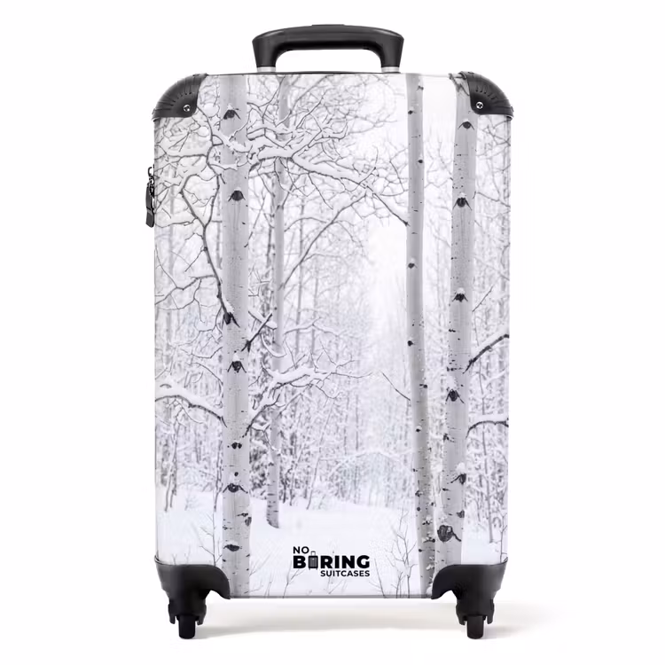 Valise - Bouleaux - Neige - Hiver - Forêt - Blanc — 1